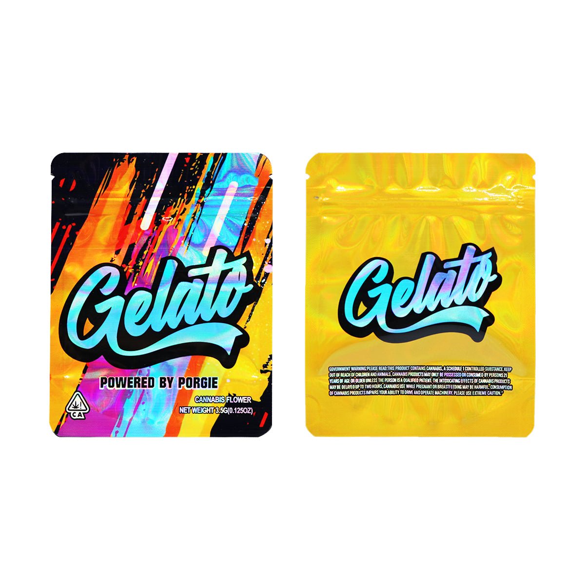 Gelato Holographic Mylar Bags 3.5 Grams
