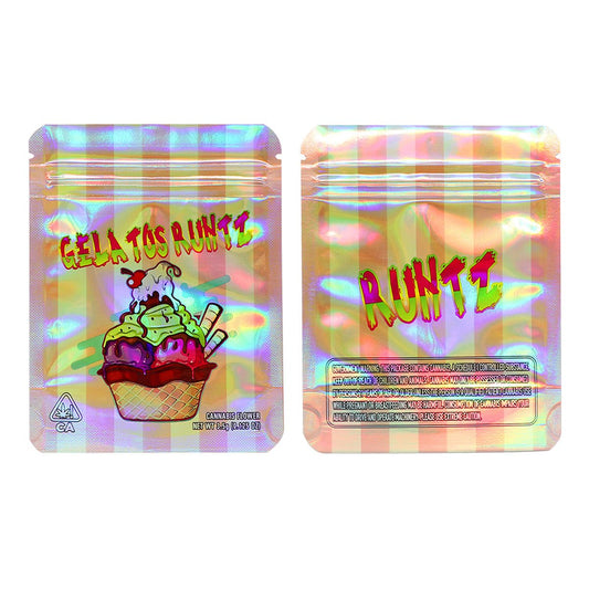 Gelatos Runtz Mylar Bags 3.5 Grams - Custom 420 bagPackaging & Storage