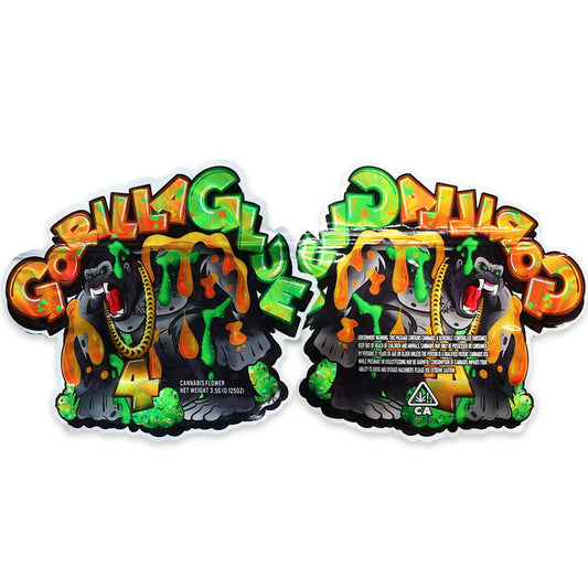 Gorilla Glue Holographic Mylar Bags 3.5 Grams