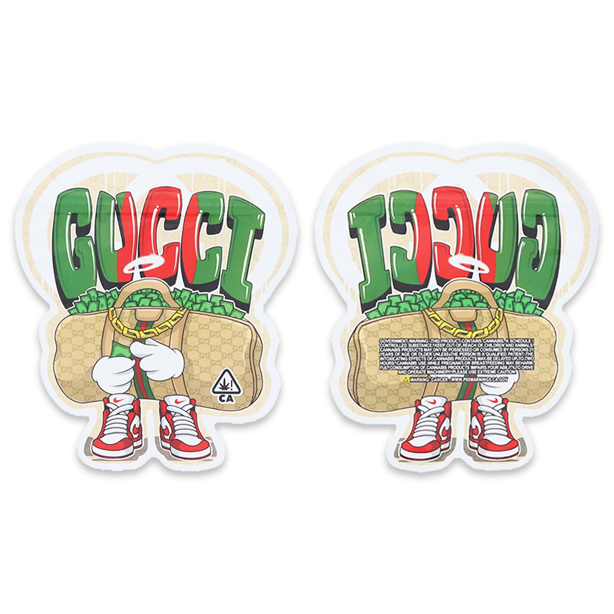 GUCCI SFX Weed Mylar Bags 3.5 Grams