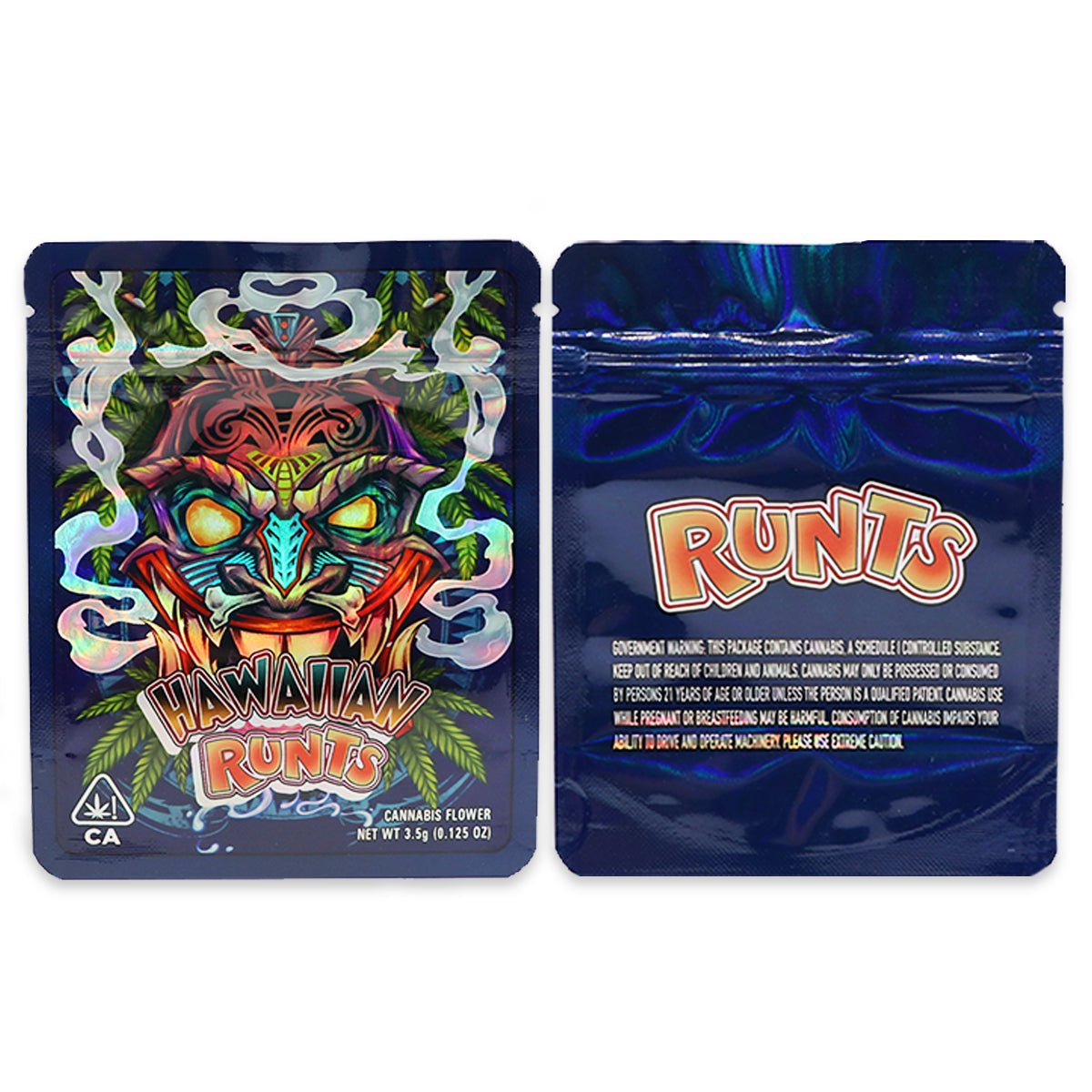 Hawaiian Runtz Holographic Mylar Bags 3.5 Grams