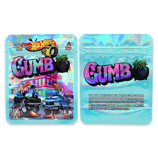 Hot Weelz Gumbo Holographic Mylar Bags 3.5 Grams
