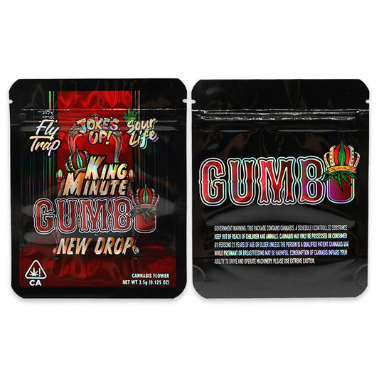 King Minute Gumbo Weed Mylar Bags 3.5 Grams
