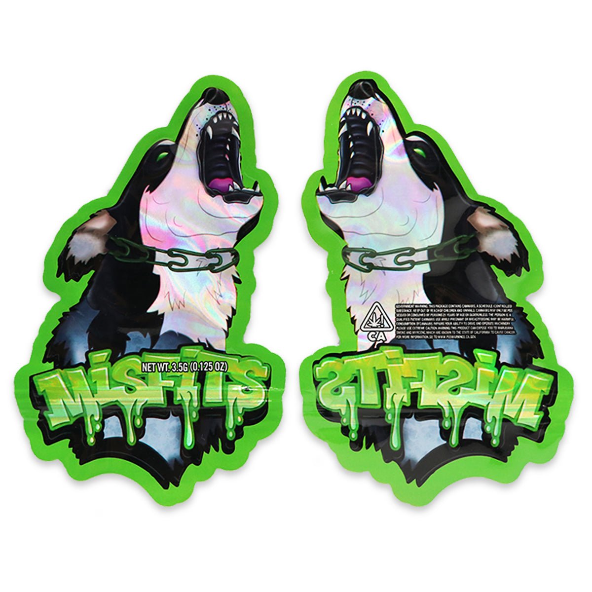 Misfits Holographic Mylar Bags 3.5 Grams