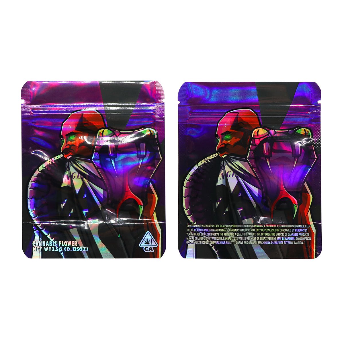 NBA Los Angeles Lakers Holographic Mylar Bags 3.5 Grams - Custom 420 bagPackaging & Storage
