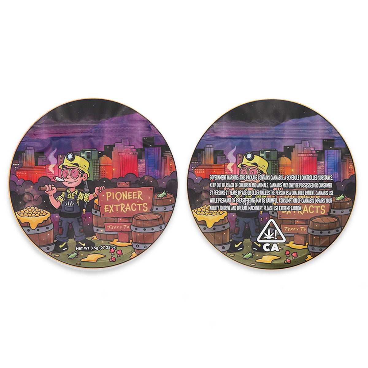 Pioneer Extracts SFX Mylar Bags 3.5 Grams - Custom 420 bagPackaging & Storage