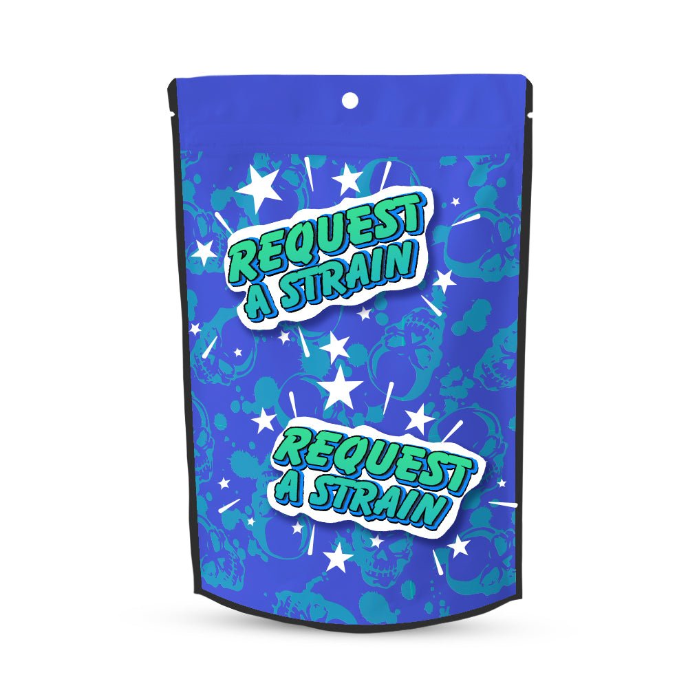 Request a Strain Mylar Pouches Pre-Labeled - Custom 420 bagPackaging & Storage