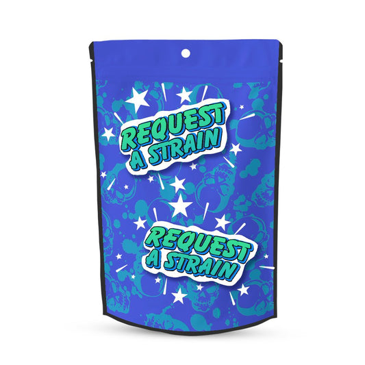 Request a Strain Mylar Pouches Pre-Labeled - Custom 420 bagPackaging & Storage