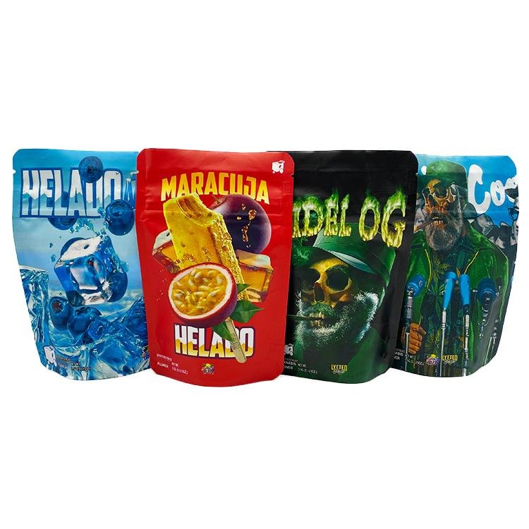 Request a Strain Round Edge 3.5g (1/8 Ounce) Mylar Sticker Bags
