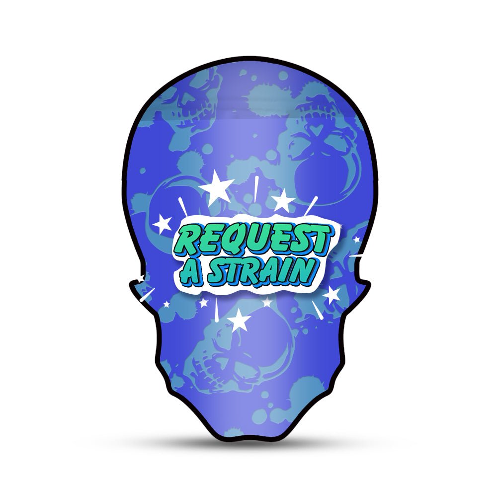 Request a Strain Shape Mylar Sticker Bags Pre-Labeled - Custom 420 bagPackaging & Storage