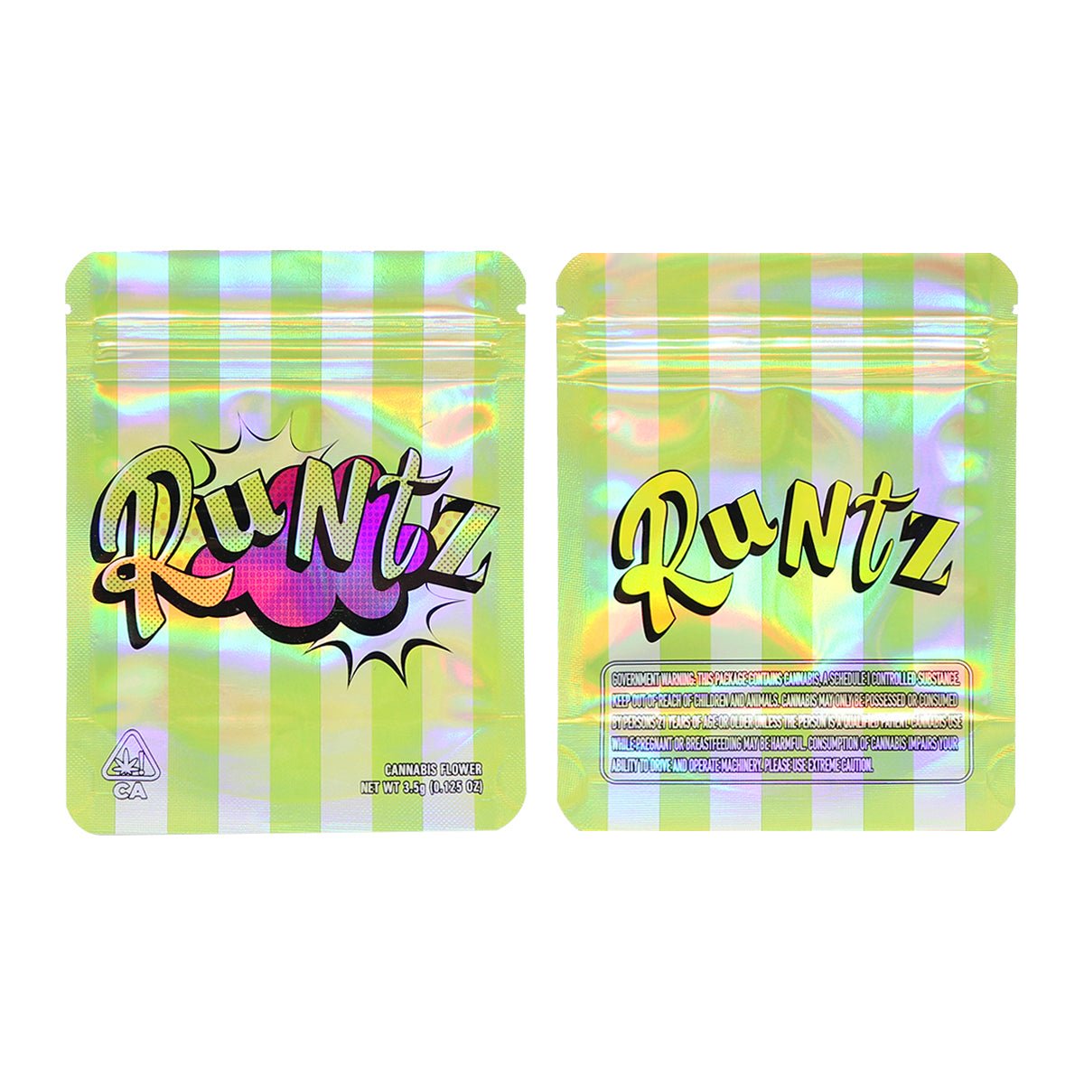 Runtz Weed Mylar Bags 3.5 Grams