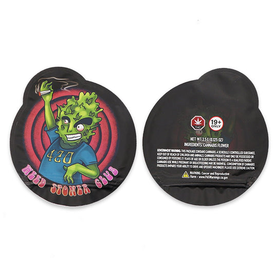 Weed Stoner Club SFX Mylar Bags 3.5 Grams - Custom 420 bagPackaging & Storage