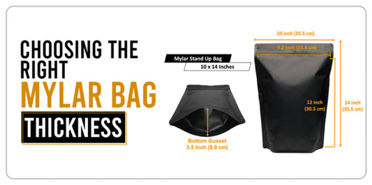 How to Choose the Right Mylar Bag Thickness for Cannabis Packaging