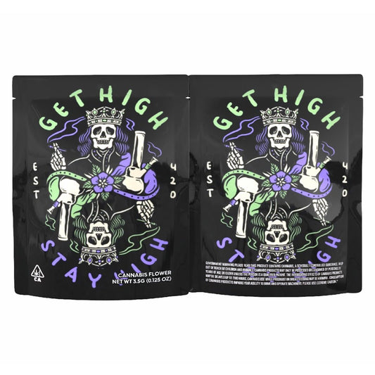 Get High Stay High Weed Mylar Bags 3.5 Grams