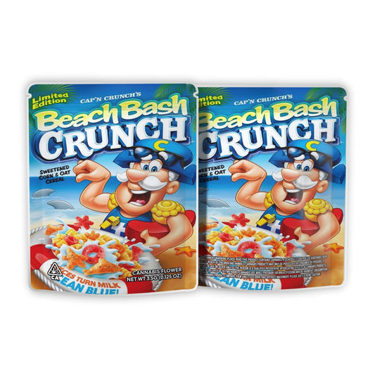 Beach Bash Crunch Weed Mylar Bags 3.5 Grams