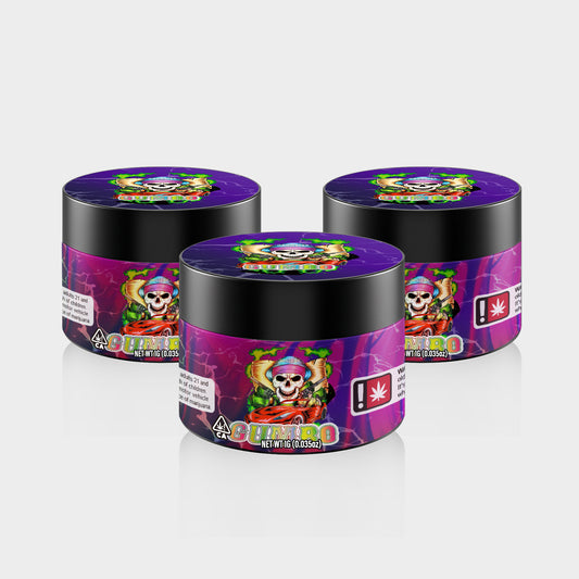 Gumbo 1G PET Jars - Labelled