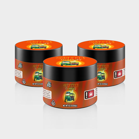 Gumbo 1G PET Jars - Labelled