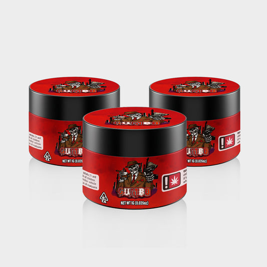 Gumbo 1G PET Jars - Labelled