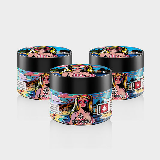 Girl 1G PET Jars - Labelled