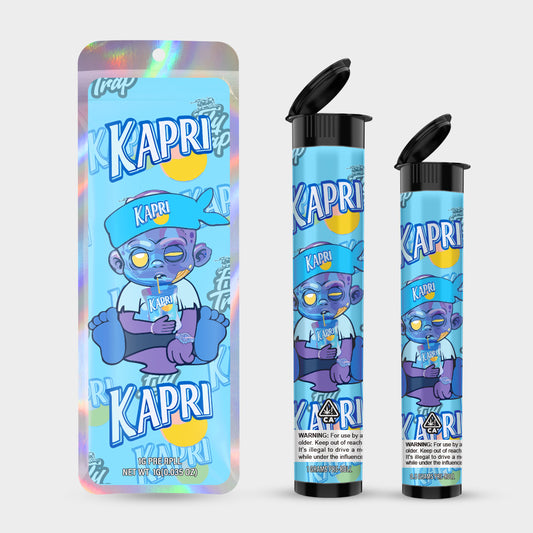 Kapri 1g 0.5g Labeled Pre-Roll Tubes with Bag