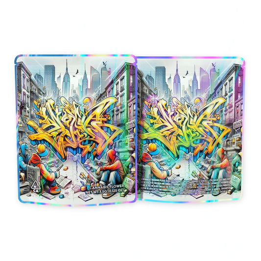 New York City Graffiti Mylar Bags 3.5 Grams