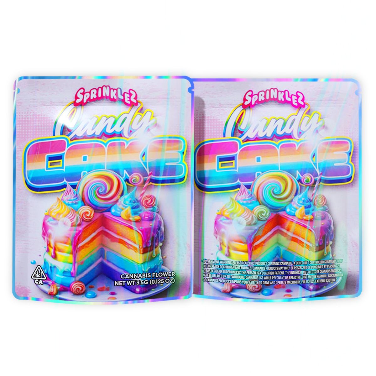 Sprinkles Candy Cake Mylar Bags 3.5 Grams