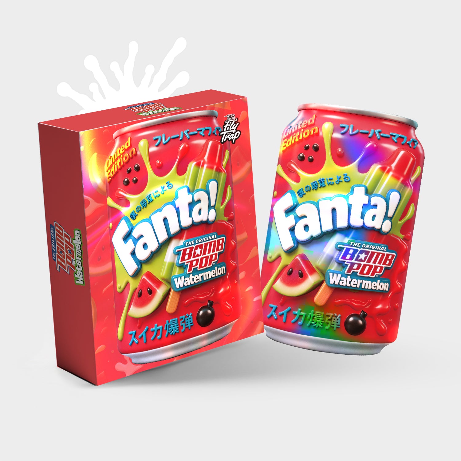 Fanta Bomb Pop Watermelon 3.5G Mylar Bag With Box