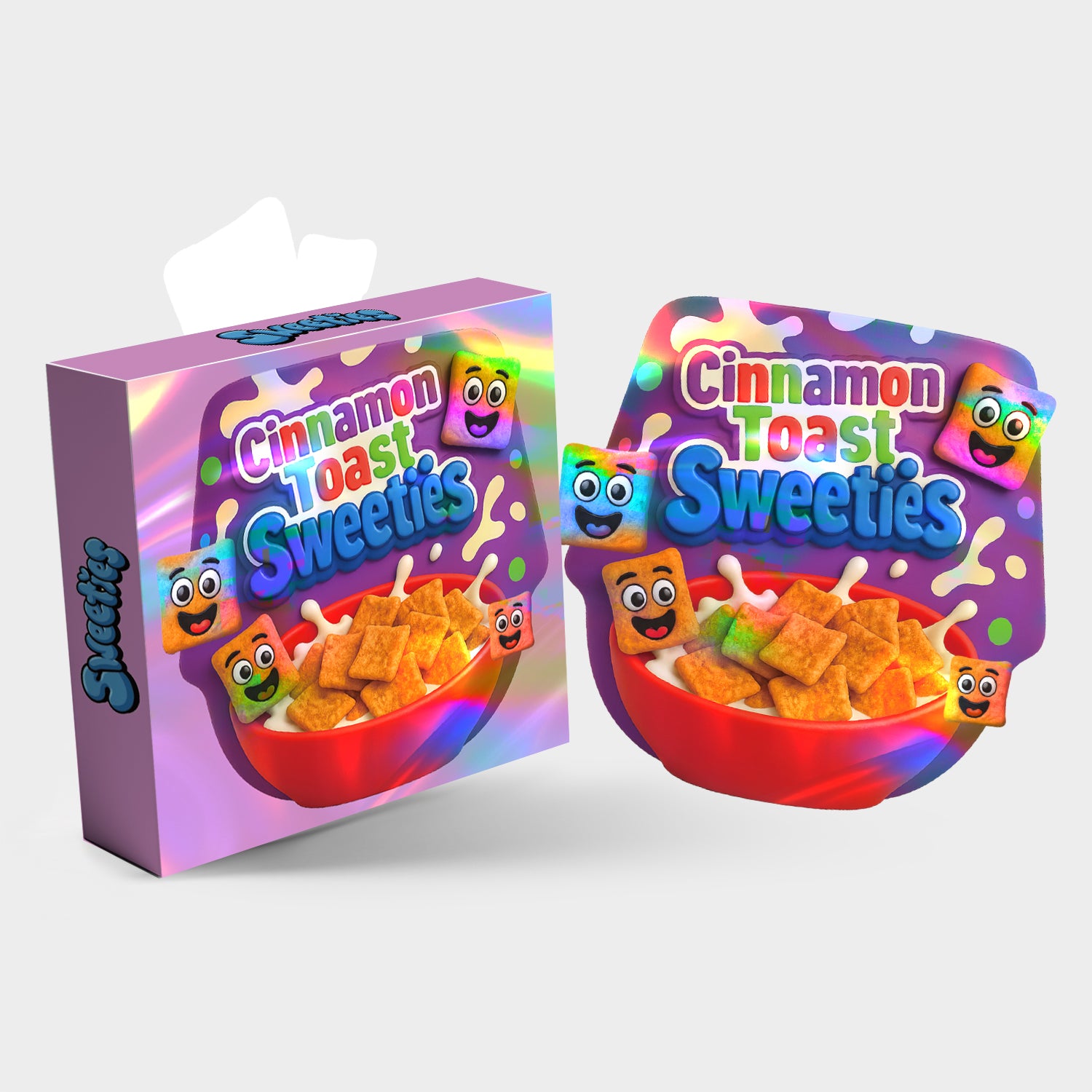 Cinnamon Toast Sweeties 3.5G Mylar Bag With Box