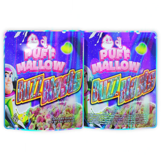 Puff Mallow Buzz Blasls Mylar Bags 3.5 Grams