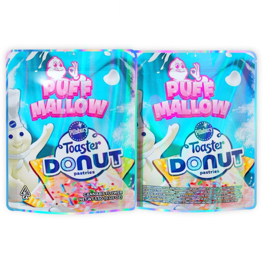 Puff Mallow Toaster Donut Mylar Bags 3.5 Grams