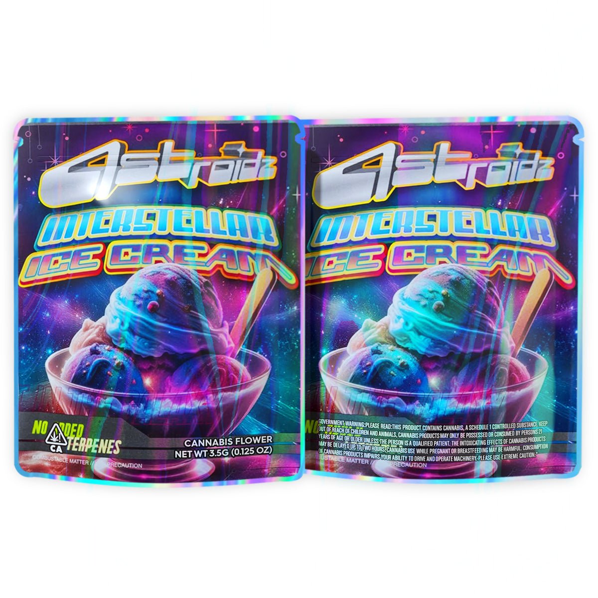 Astroidz Minterstellar Ice Cream Mylar Bags 3.5 Grams