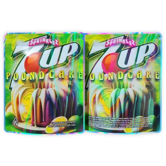 Sprinklez 7UP Pound Cake Mylar Bags 3.5 Grams