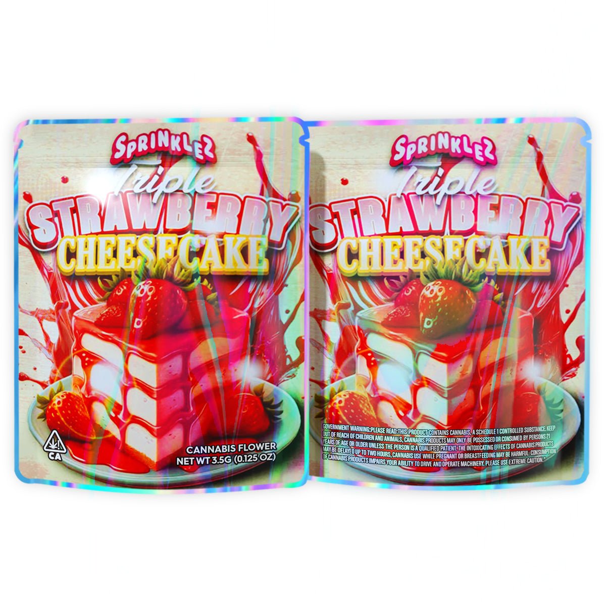 Sprinklez Triple Strawberry Cheesecake 3.5G Mylar Bags