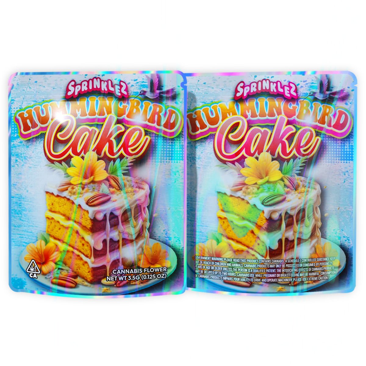 Sprinklez Hummingbird Cake 3.5G Mylar Bags