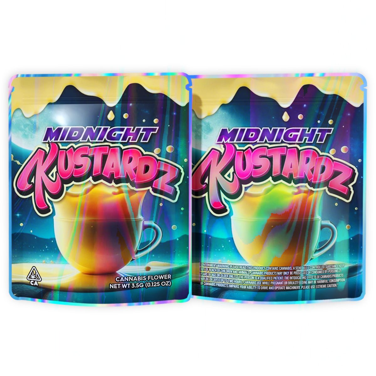 Midnight 3.5G Mylar Bags