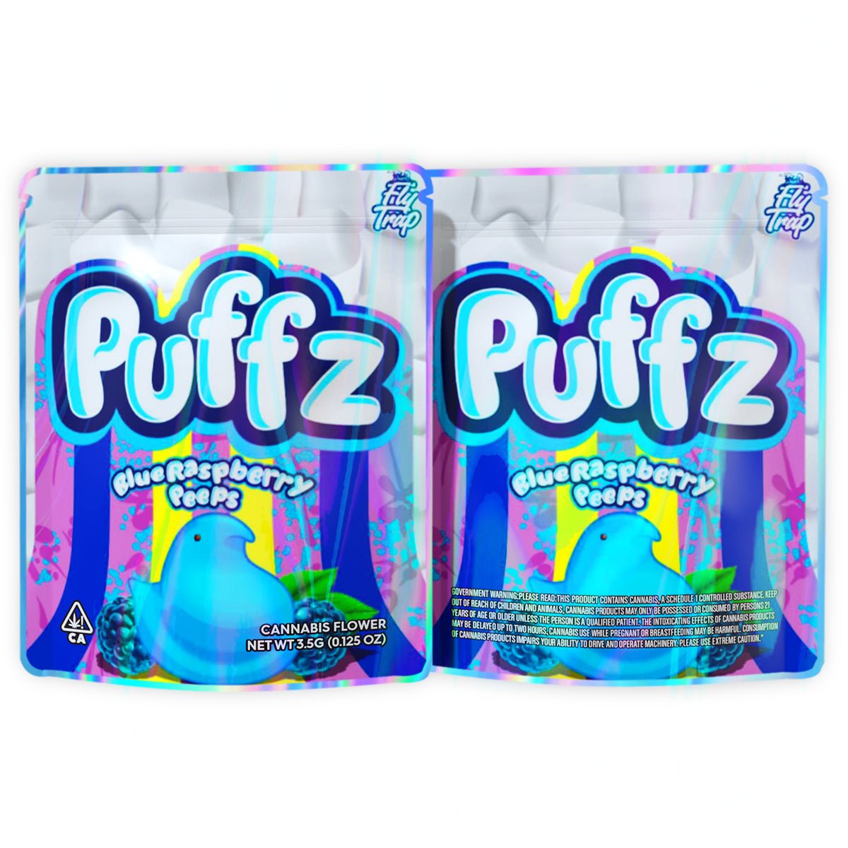 Chewz Blue Raspberry Peeps 3.5G Mylar Bags