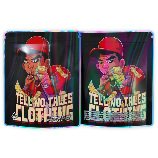 Tell No Tales Clothing 3.5G Mylar Bags