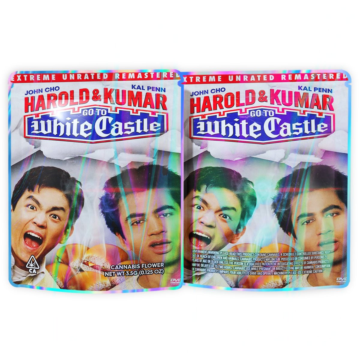Harold Kumar White Castle 3.5G Mylar Bags
