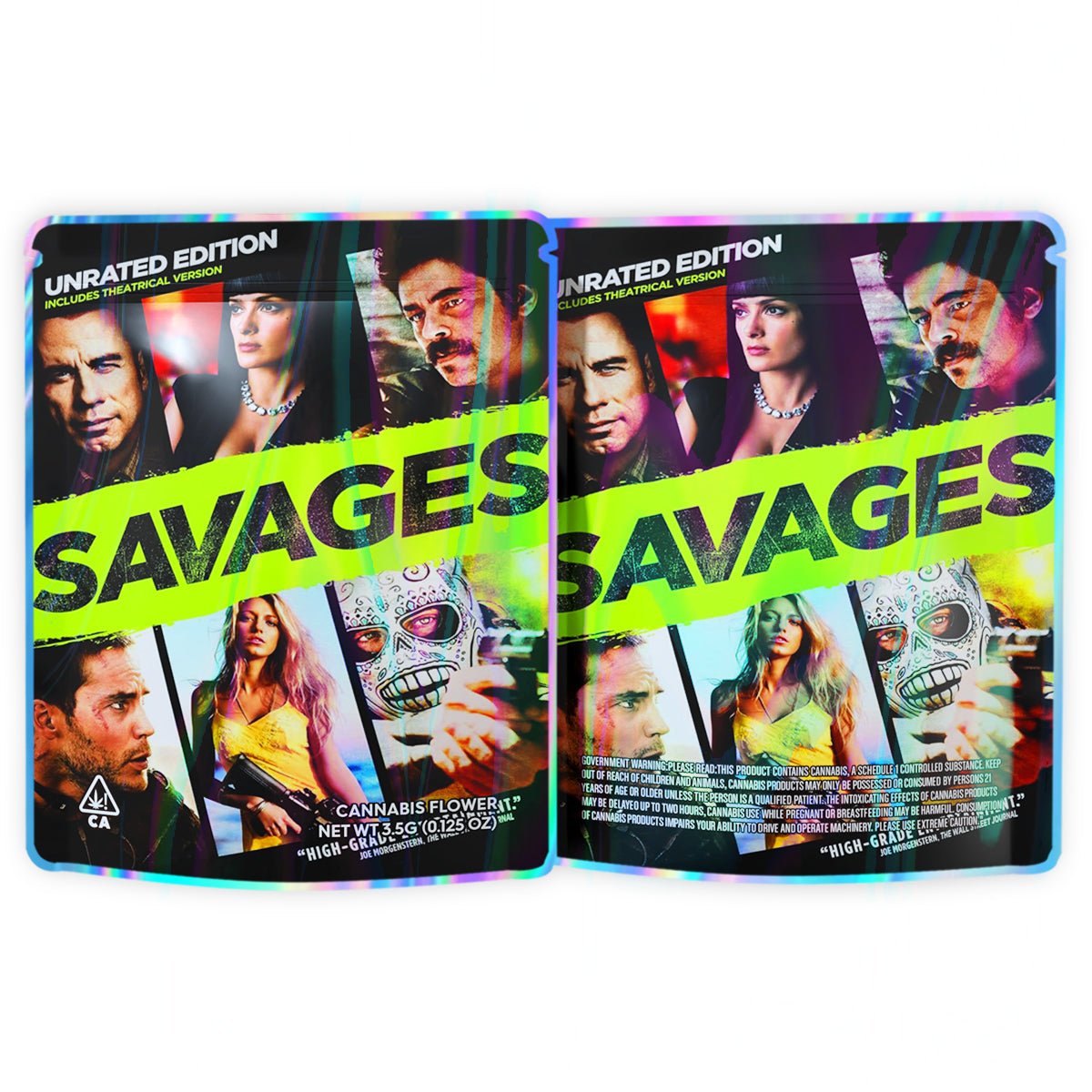 Savages 3.5G Mylar Bags