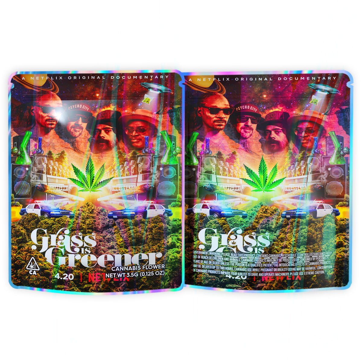 Grass Greener 3.5G Mylar Bags