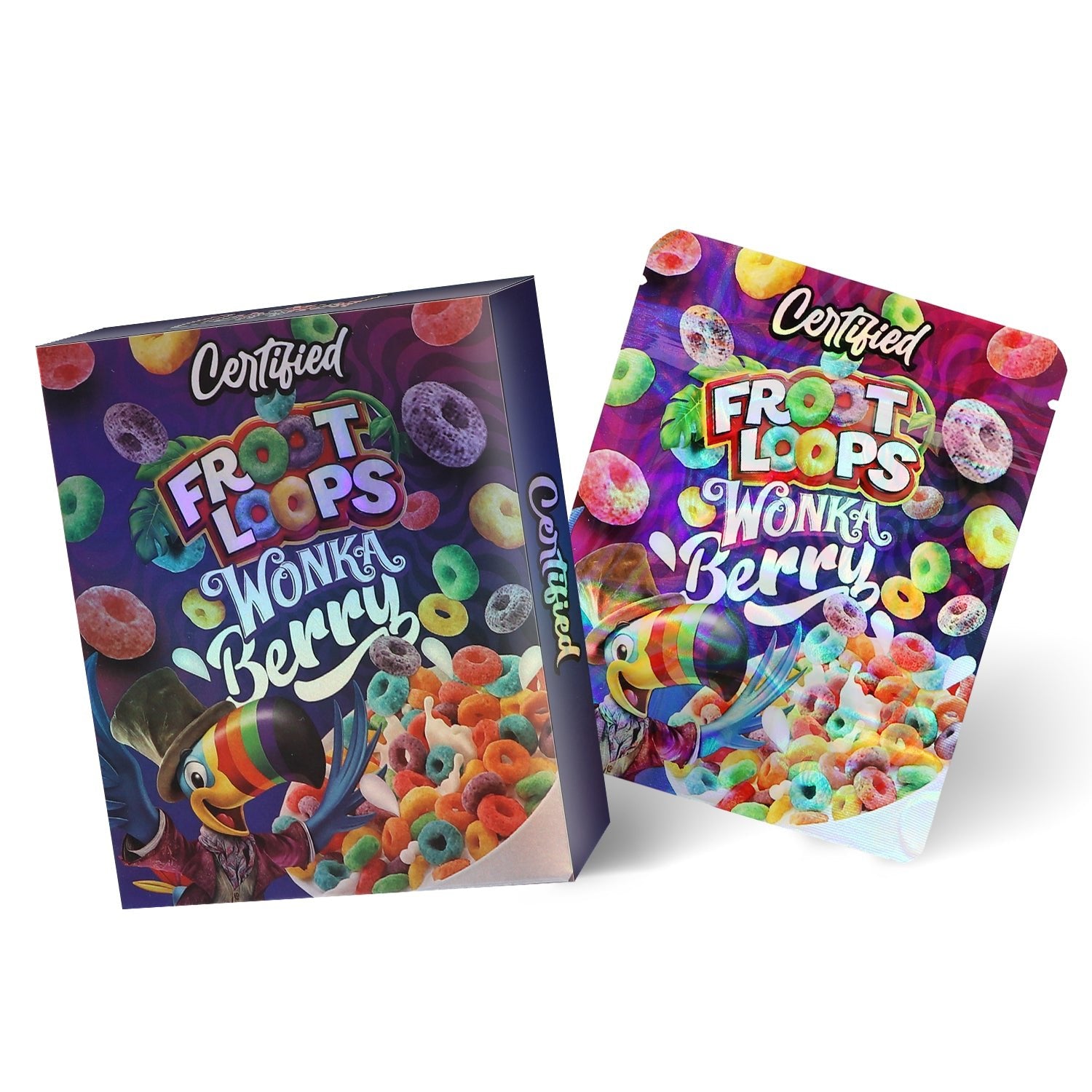 Certified Wonka Berry 3.5G Mylar Bag With Box