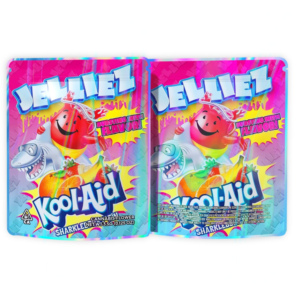Jelliez Bursting With Flavor 3.5G Mylar Bags