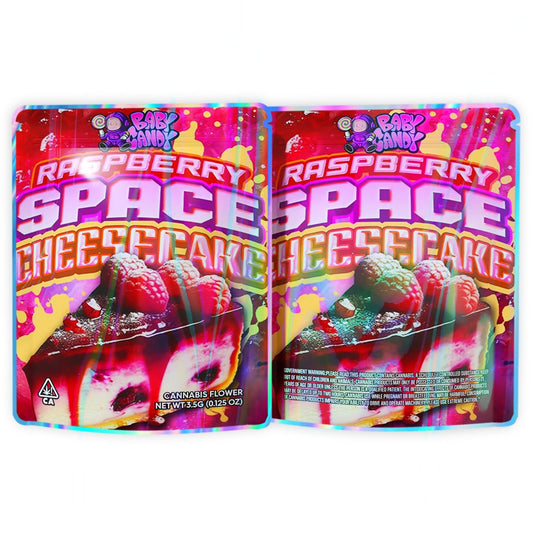 Raspberry Space Cheesecake 3.5G Mylar Bags