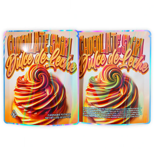 Chocolate Swirl Dulce De Leche 3.5G Mylar Bags