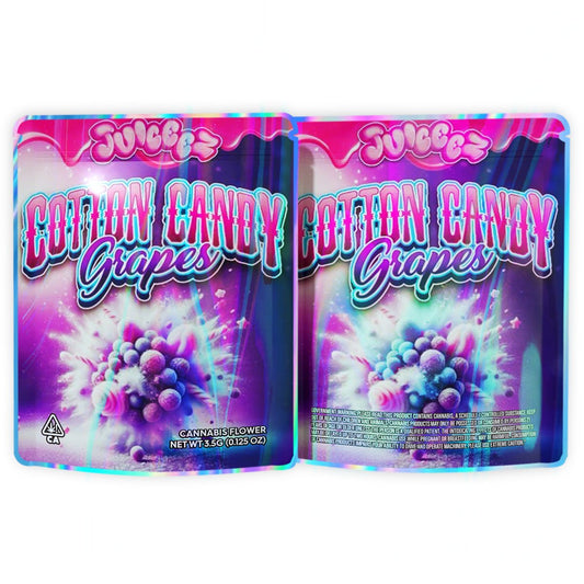 Cotton Candy Grapes Mylar Bags 3.5G