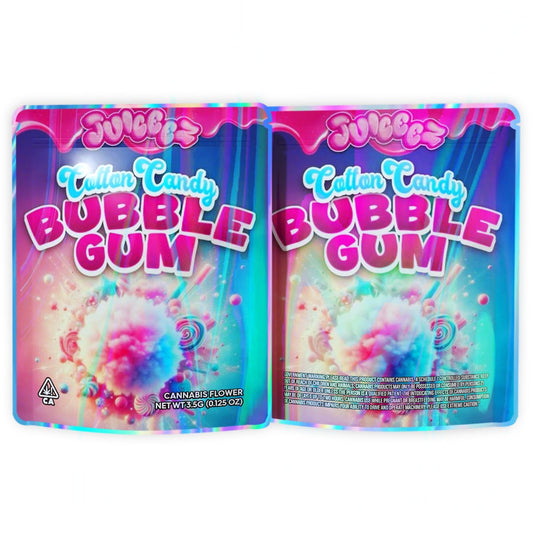 Cotton Candy Bubble Gum Mylar Bags 3.5G