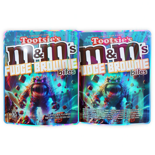 Fudge Browoie Mylar Bags 3.5 Grams