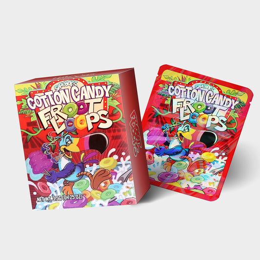 Cotton Candy 3.5G Mylar Bag With Box