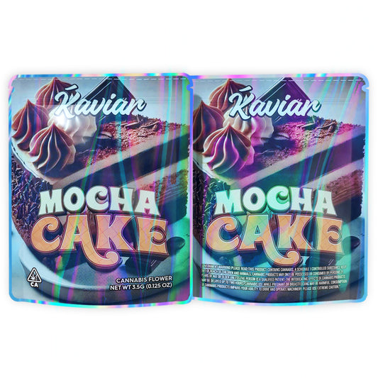 Mocha Cake 3.5G Mylar Bags