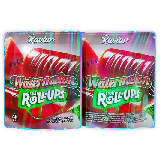 Watermelon Fruit Roll-Ups 3.5G Mylar Bags
